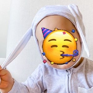 Mori Baby Bunny Grey Hat Sz 6-12M!